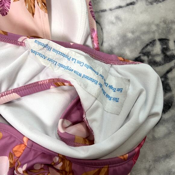 Kona Sol Side Tie Strapless One Piece Sz M - Picture 7 of 7